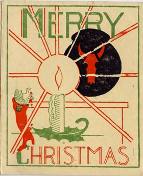 34th Division Christmas Card, Christmas 1944 (private coll.)