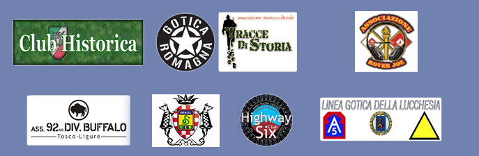 Club Historica, Gotica
                Romagna, Tracce di Storia, Rover Joe, Associazione 92nd                Buffalo, Linea Gotica Pistoiese, Highway Six,, Linea                Gotica della Lucchesia,