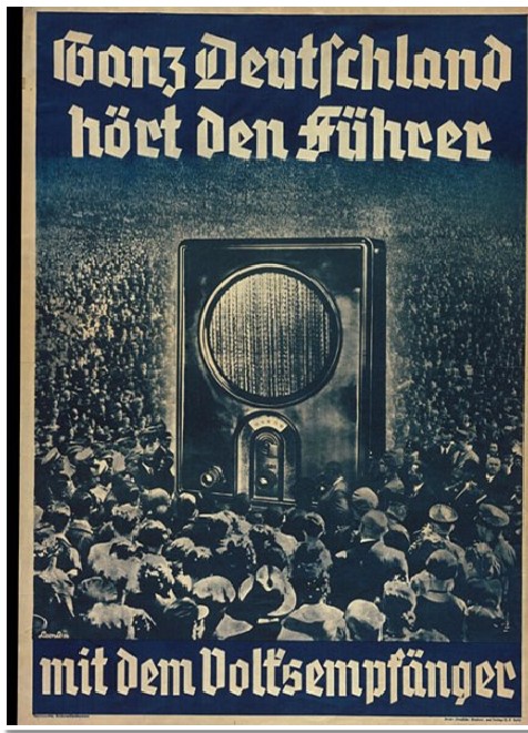 La Germania intera ascolta il Fhrer alla Radio del Popolo - 1936