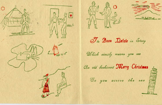 34th Division Christmas Card, Christmas 1944 (private coll.)