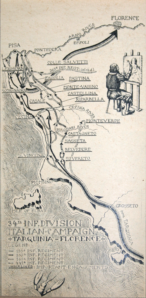 34th Infantry Division: Tarquinia  Florence (34th Inf.Div.)