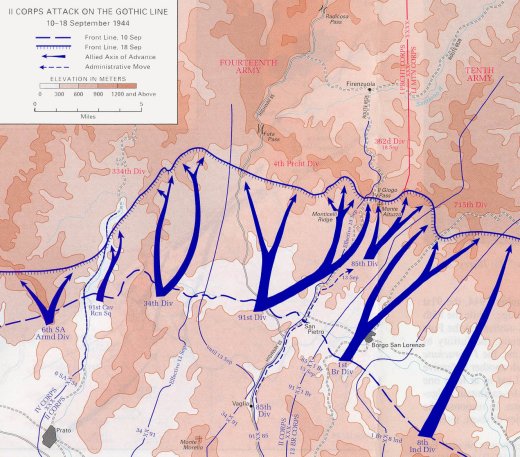 Attacco alla Linea Gotica 10-18 sett. 1944